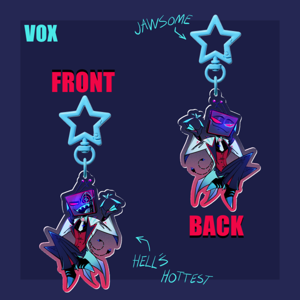 Vox Redesign Glitter Keychain by Seagull - ACGGOODS