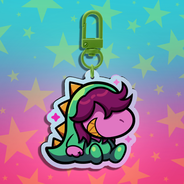 Susiezilla Rainbow Acrylic Keychains