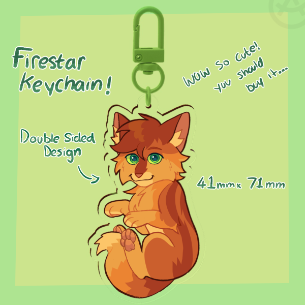 Chibi Firestar Acrylic keychain