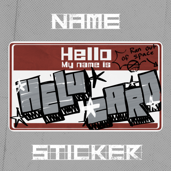 Helu Name Sticker