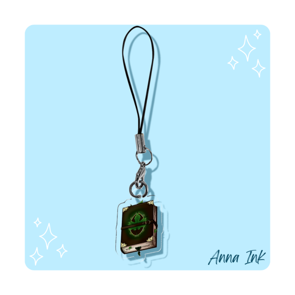 Druid Tome Phone Charm