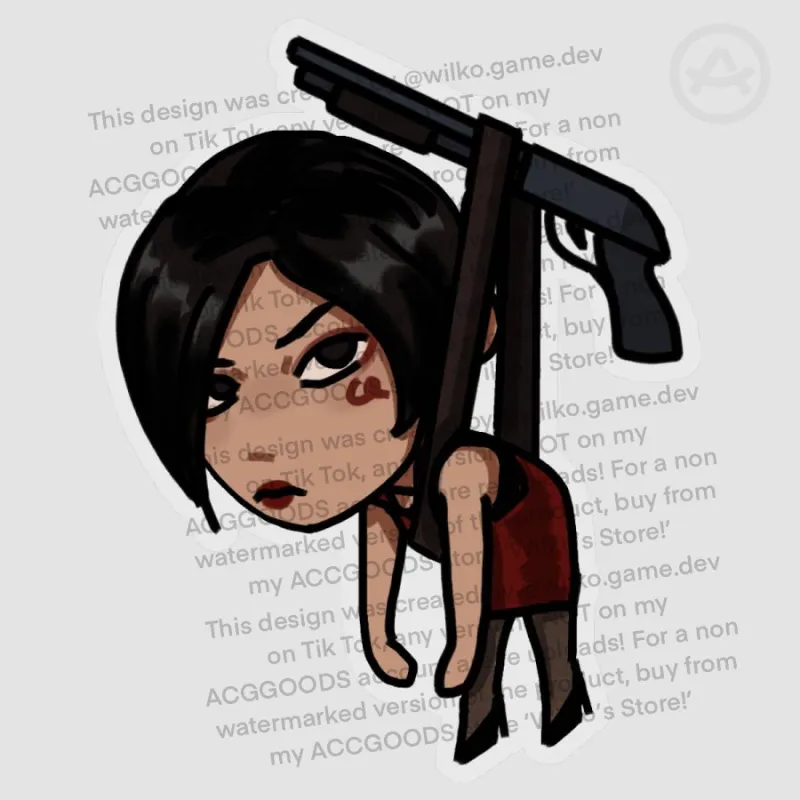 Ada Wong Resident Evil 2 Remake Sticker by Wilko! - ACGGOODS