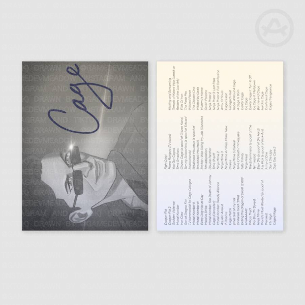 Johnny Cage MK1 Autograph Photocard - Full Filmography (V1)