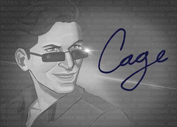 Johnny Cage MK1 Autograph Print (V2)