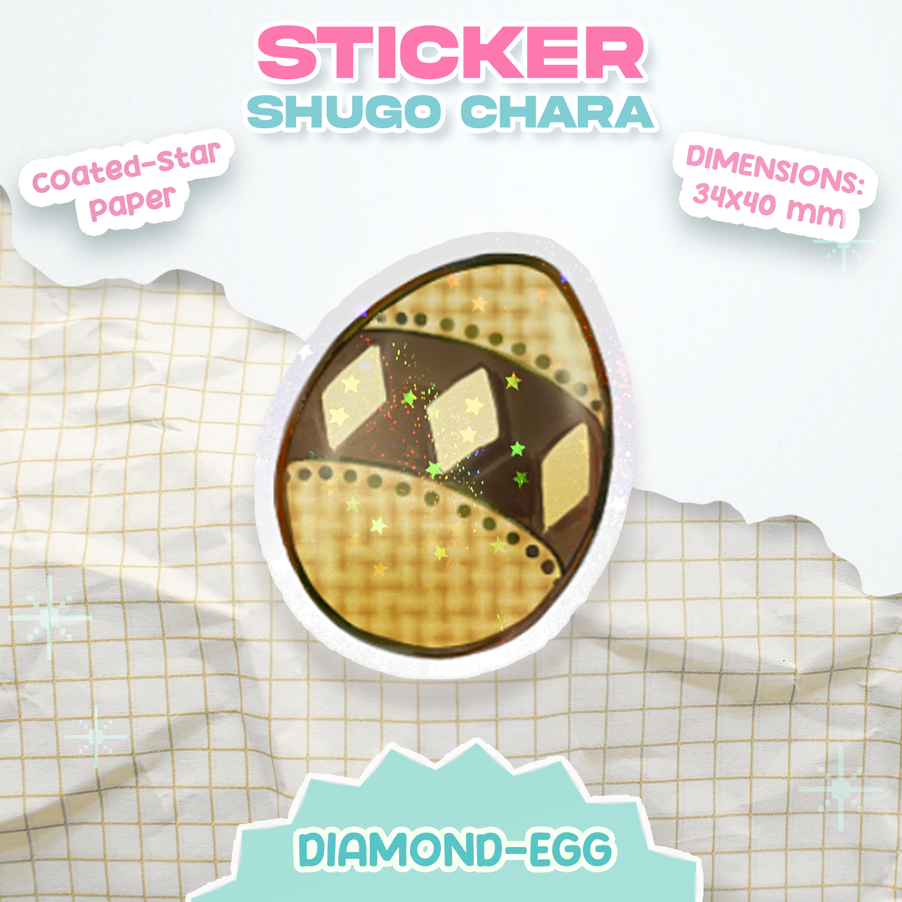 Diamond-Egg - Shugo Chara! [Sticker]