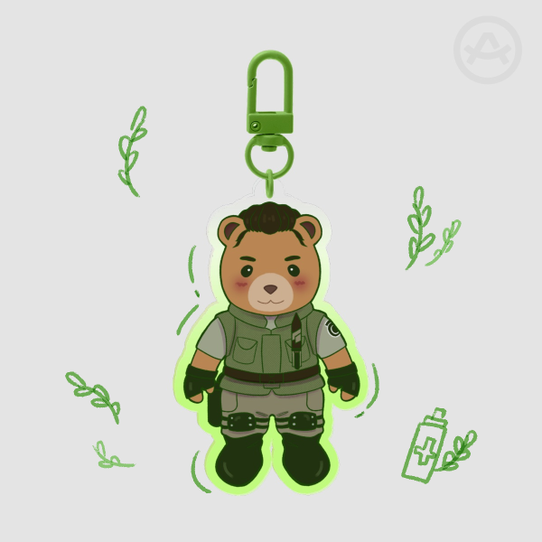 Resident Critters - Chris Redfield Acrylic Keychain
