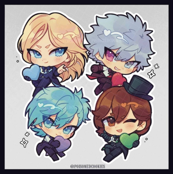 Quartet Night Keychain Set