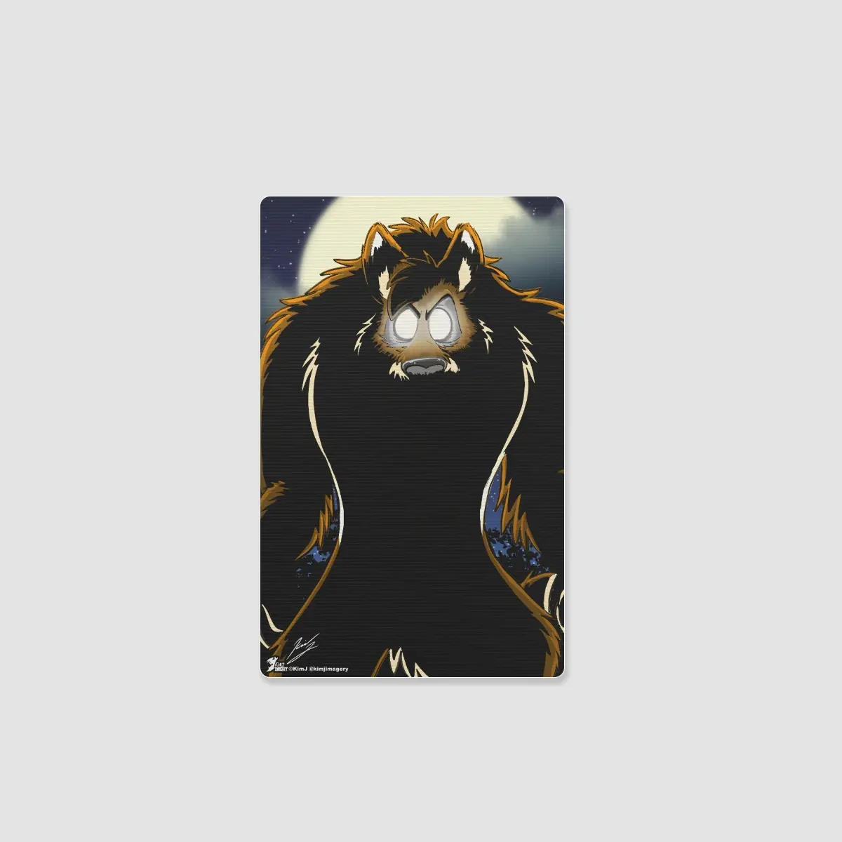 Edgar Werewolf Lenticular Card