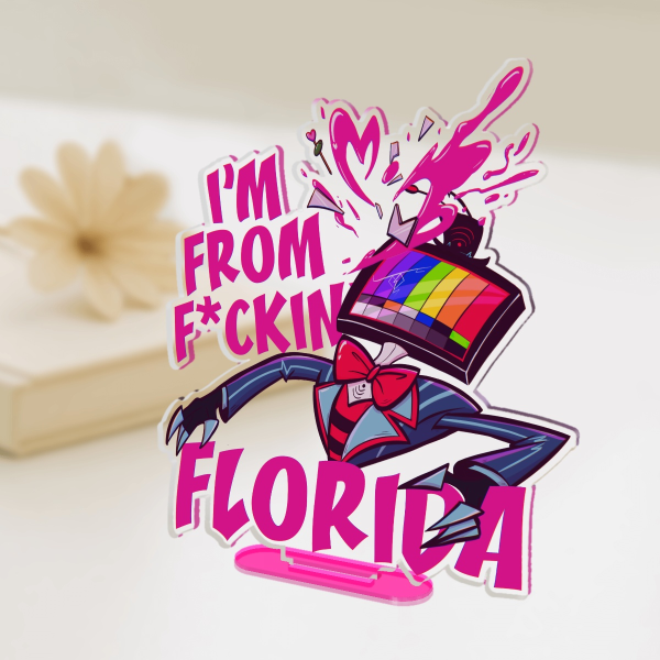 Hazbin Hotel Vox Val From Florida Acrylic Standees