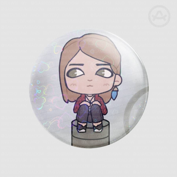 Rachel Amber Life is Strange - Chibi Badge (Holo Heart)