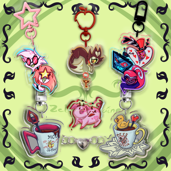 Hazbin Hotel Keychains Bundle