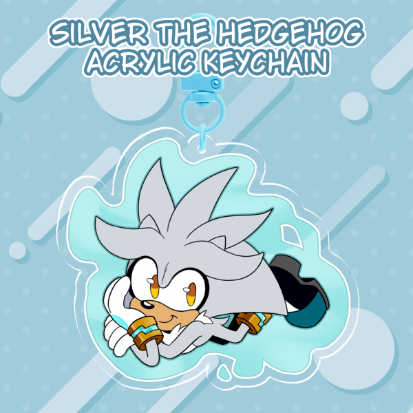 Silver the Hedgehog | Acrylic Keychain