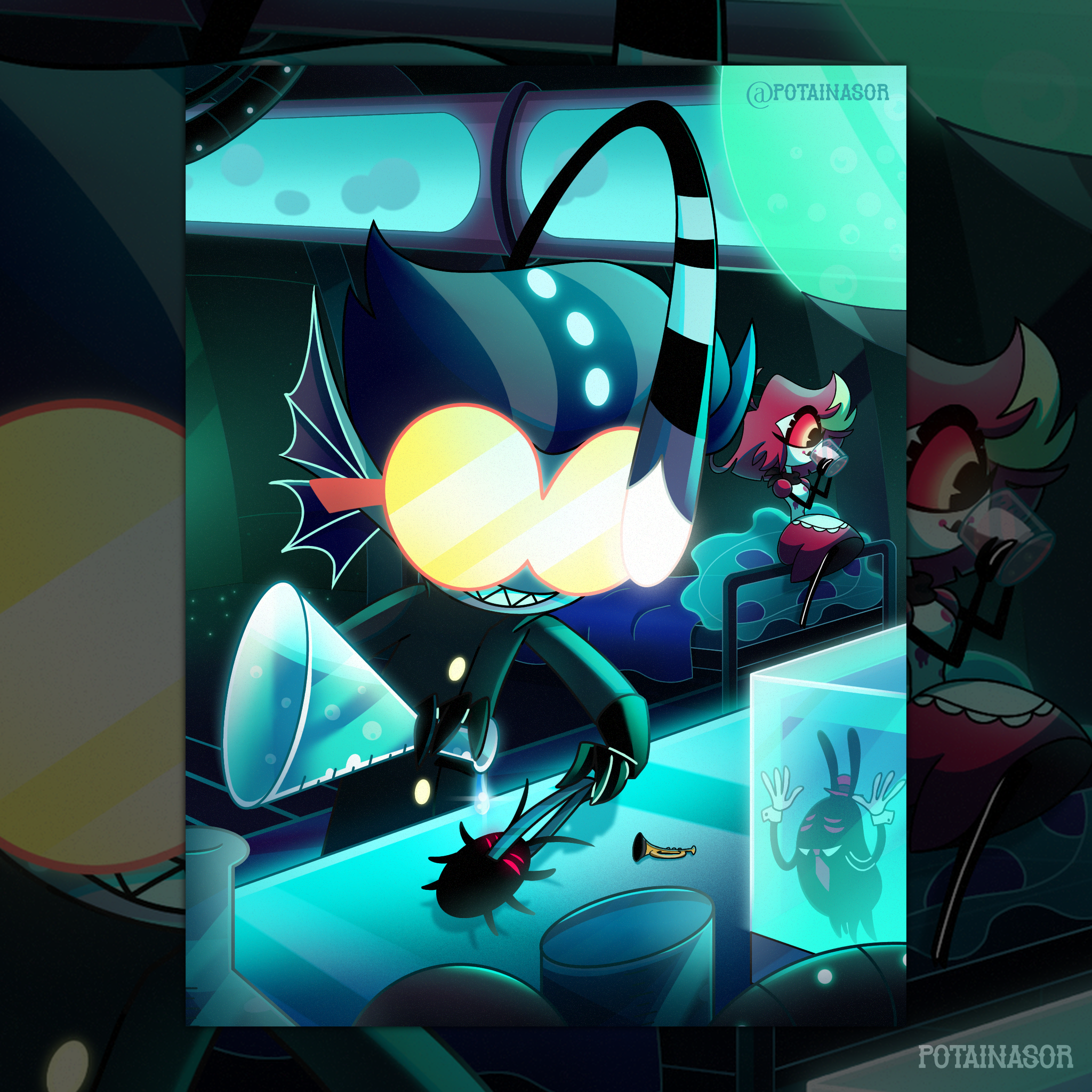 Baxter and Nifty 🥼🧹 Valentine's Print | Hazbin Hotel s2