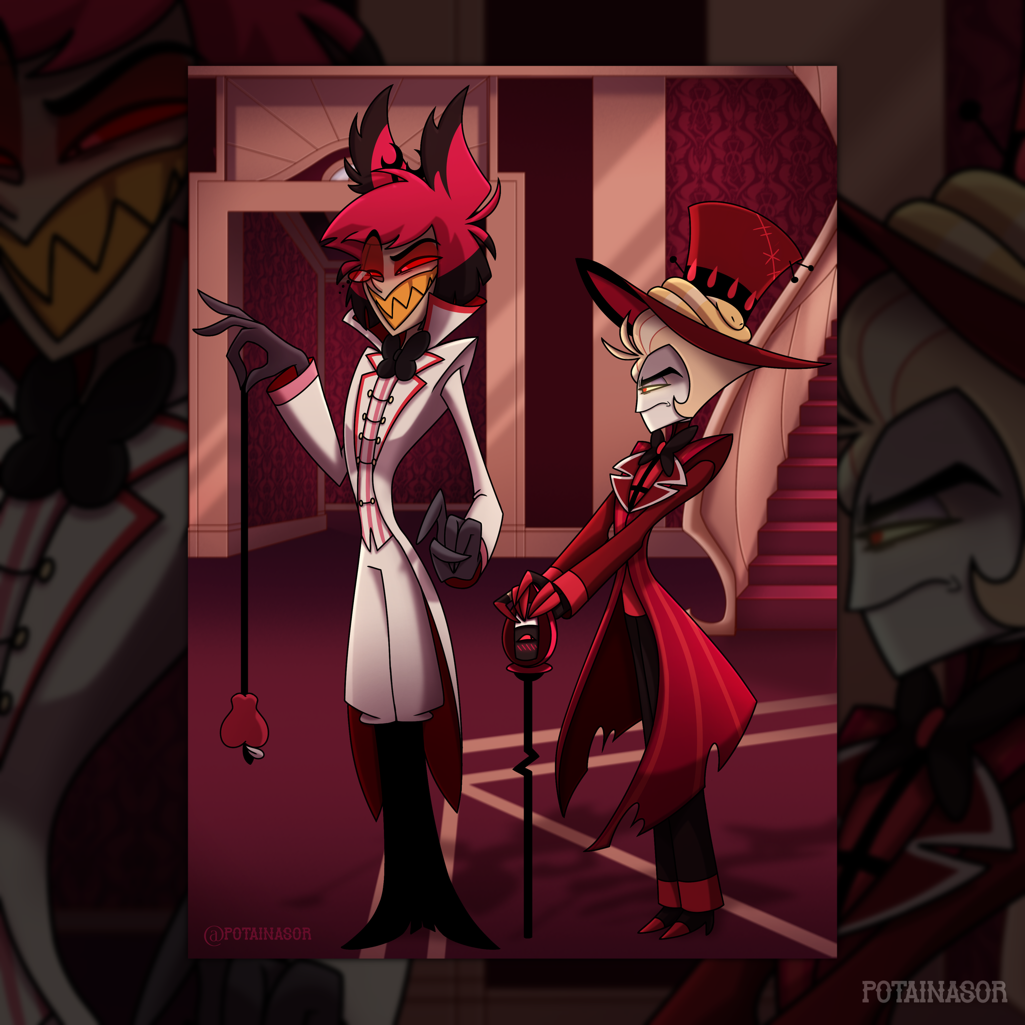 ALASTOR x LUCIFER clothes swap 📻🍎 | HAZBIN HOTEL