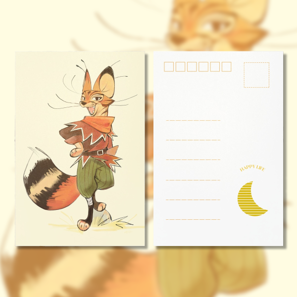 Tiger Fox Postcard
