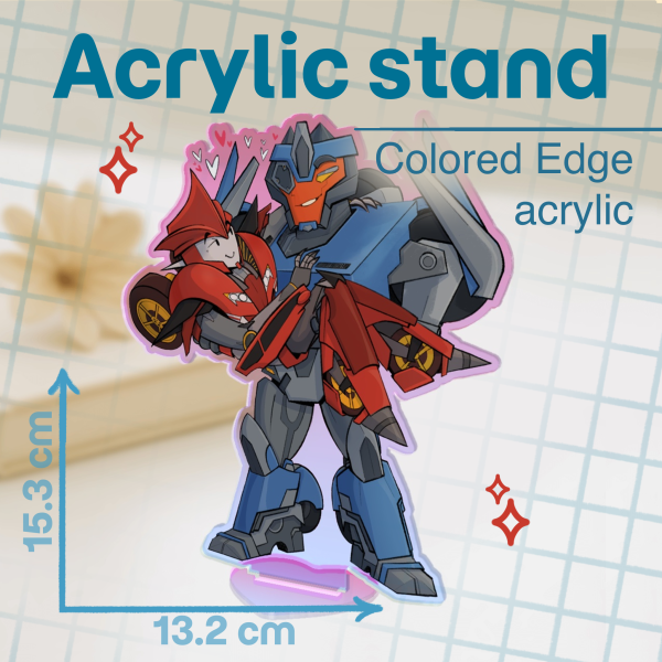 Conjux Colored Edge Acrylic Standees