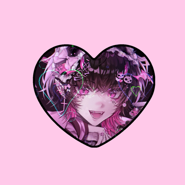 wishes ♰ die cut sticker 