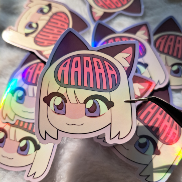 "AAAAA" die-cut sticker