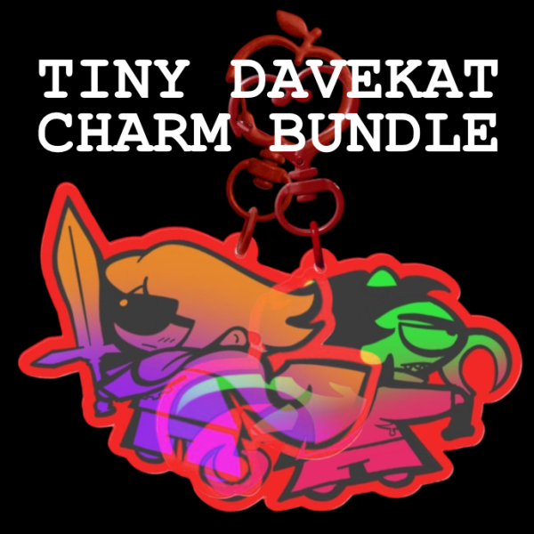 Tiny Davekat Charms