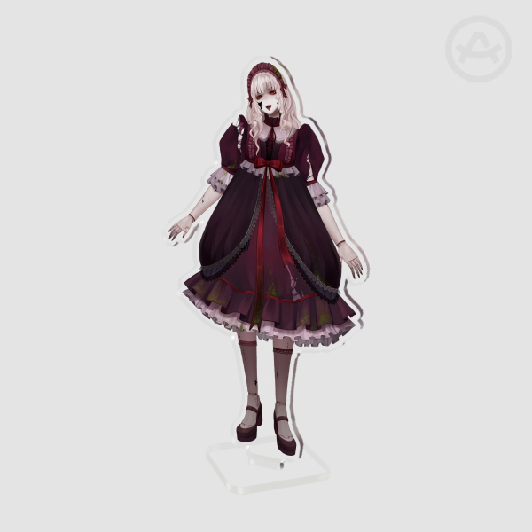 Average sized Porcelain Maid Clear Acrylic Standees