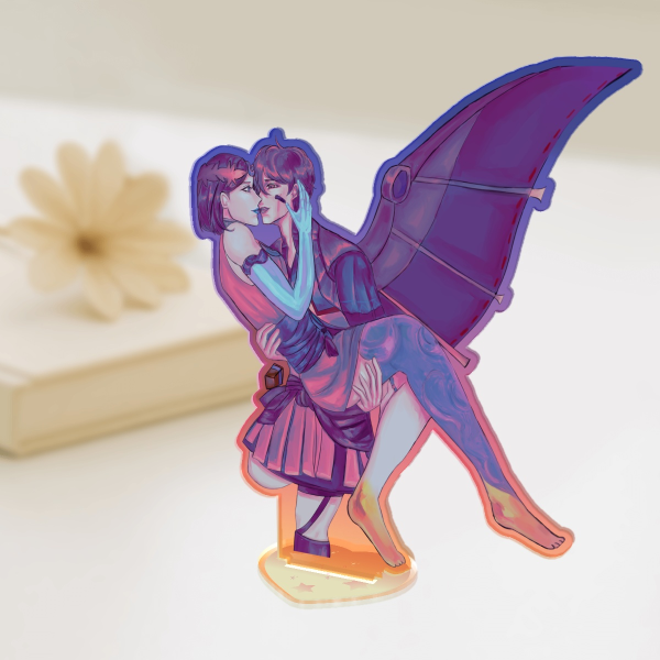 In the Skies - Melinoe & Icarus Colored Edge Acrylic Standee