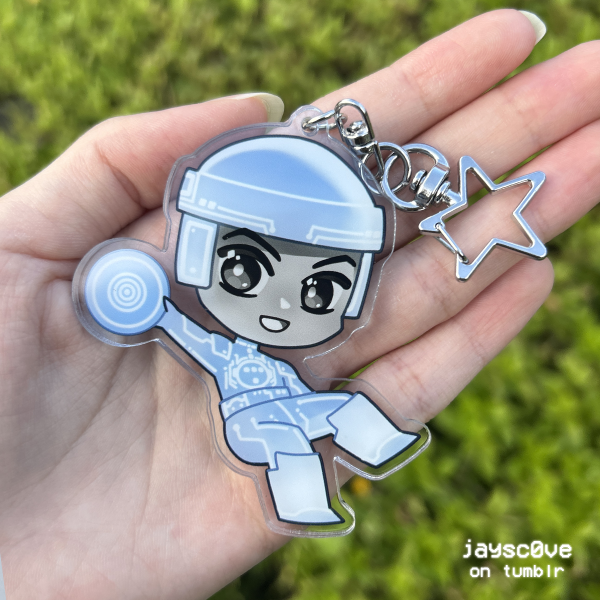 3" Tron Coloured Edge Acrylic Keychain - Tron (1982)
