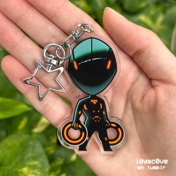 3" Tron Acrylic Keychain - Rinzler