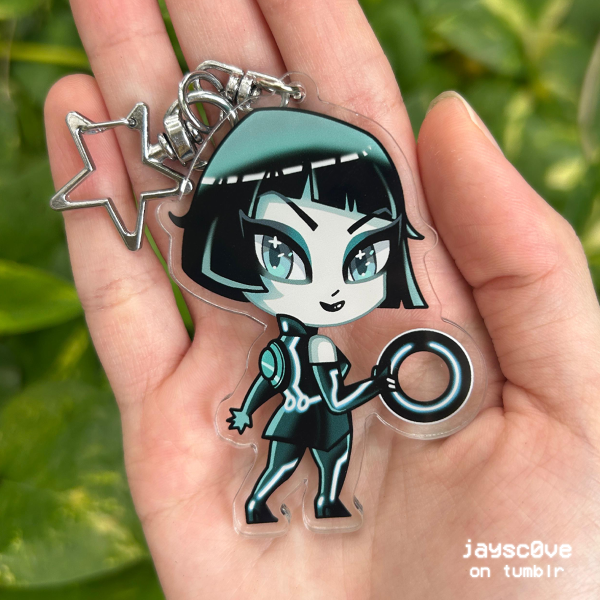 3" Tron Acrylic Keychain - Quorra