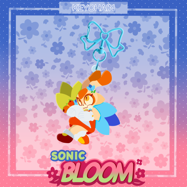 Cream Spring Keychain