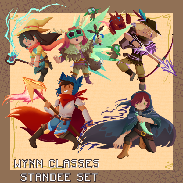 Wynncraft Classes Standee Set