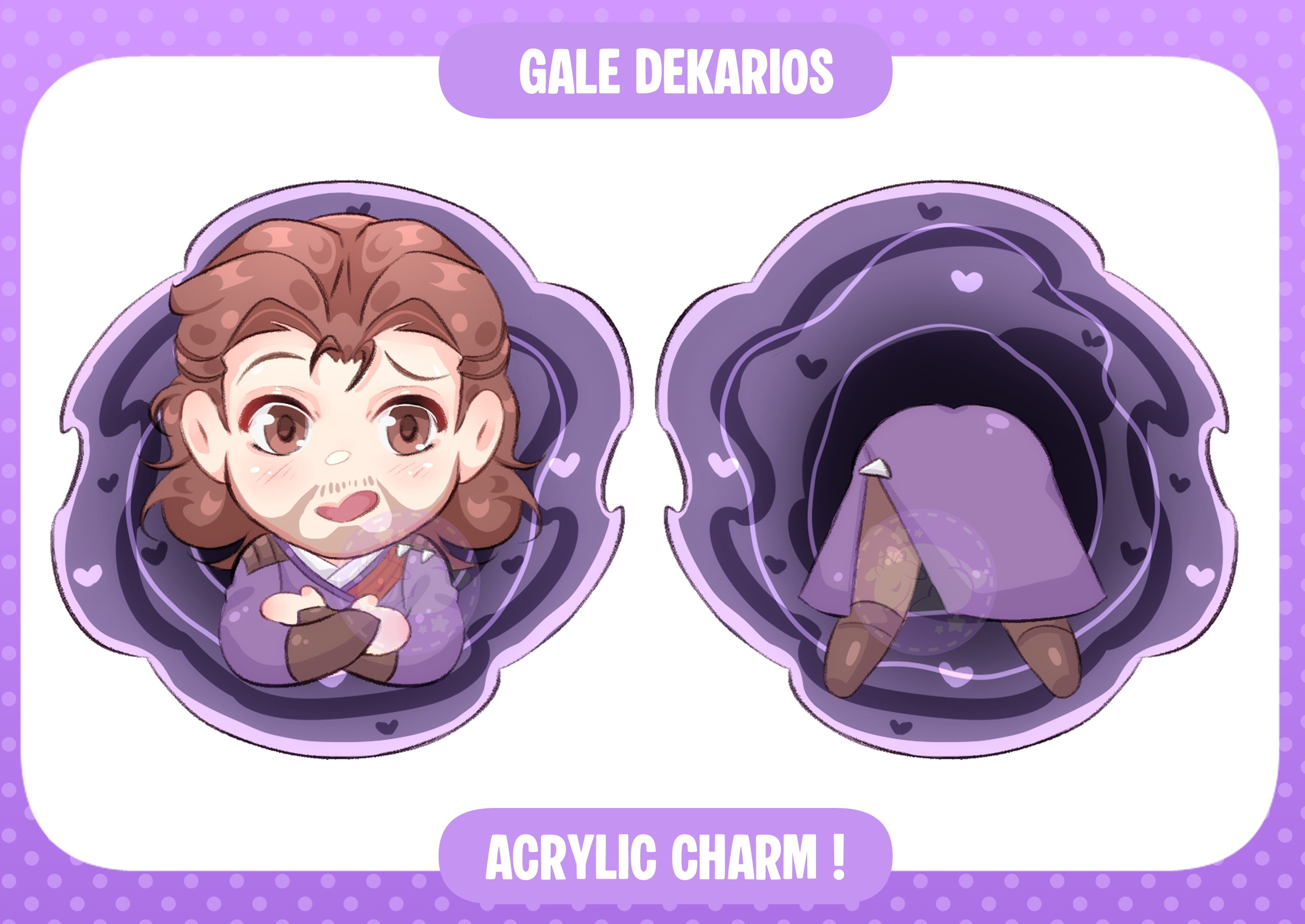 [BG3] Gale Epoxy Clear Acrylic Keychain