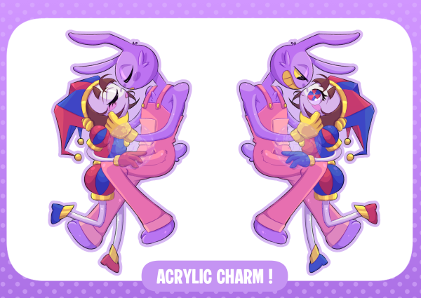[TADC] Funnybunny Epoxy Clear Acrylic Keychains