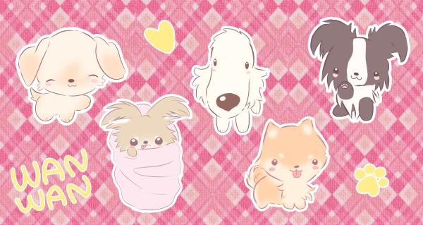 WANWAN Trading Cards Set of 5