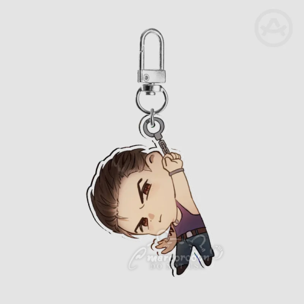 "HANDCUFFED" BILLY: Clear Acrylic Keychain