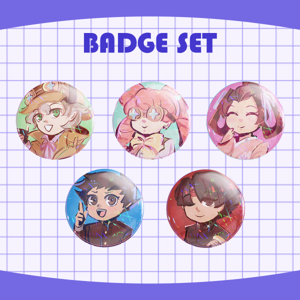 The Great Ace Attorney Badge Set 