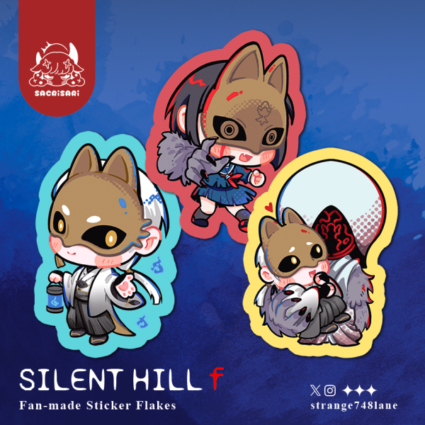 Silent Hill F Holographic Sticker Set