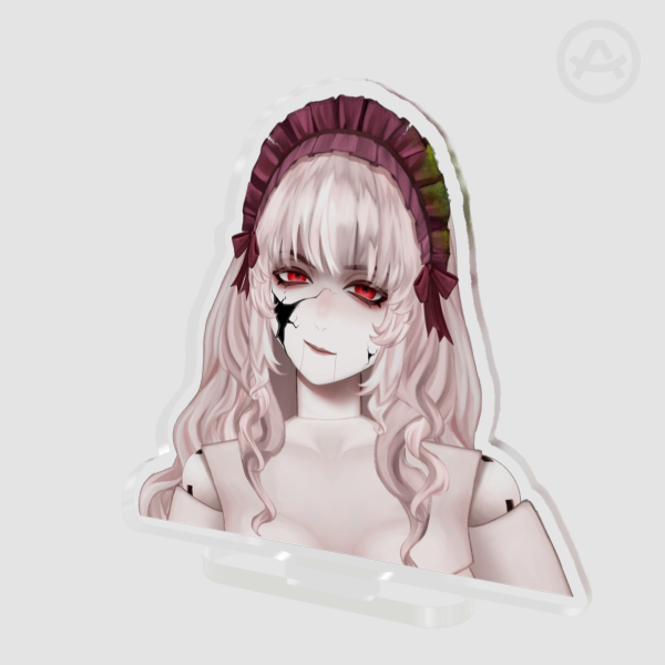 Porcelain Maid Clear Acrylic Standees