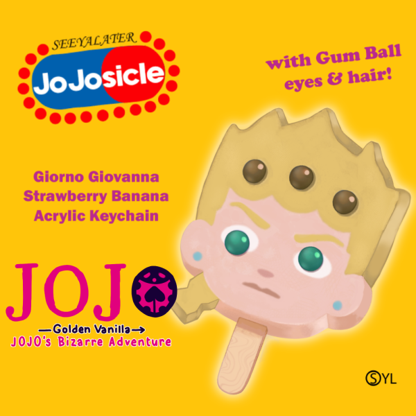 [JJBA] Giorno Popsicle Keychain