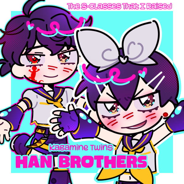 [MSCH] Han Brothers/Kagamine Twins Acrylic Keychains Set