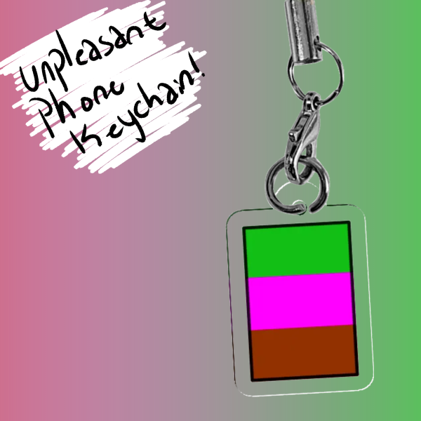 [REGRETEVATOR] RESIZED!!! Unpleasant Gradient Phone Keychain