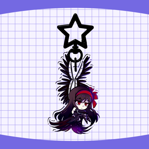 Puella Magi Madoka Magica Rebellion: Devil Homura Keychain