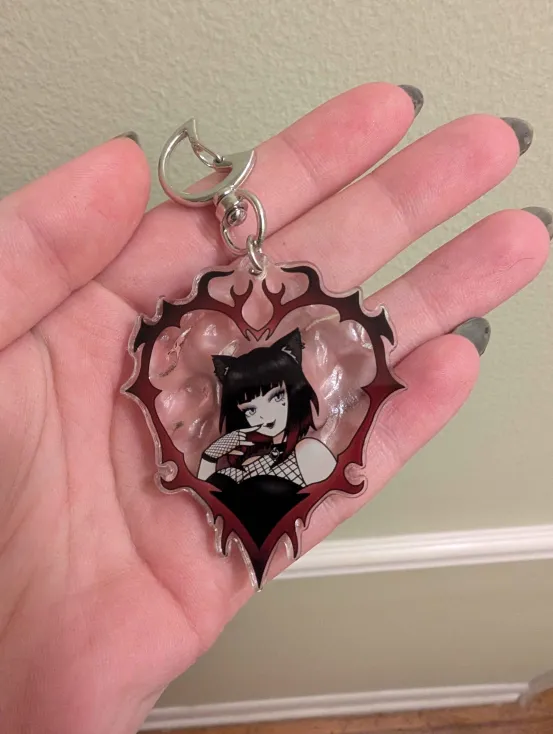 LuciWeir Gothic Portrait Keychain