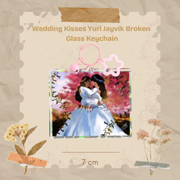 Wedding Kisses | Yuri Jayvik Broken Glass Keychain