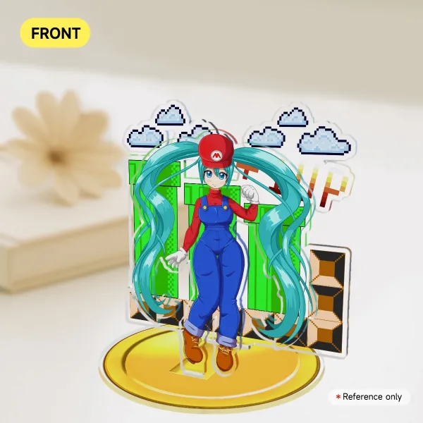 Miku Mario Double Insert Acrylic Standee