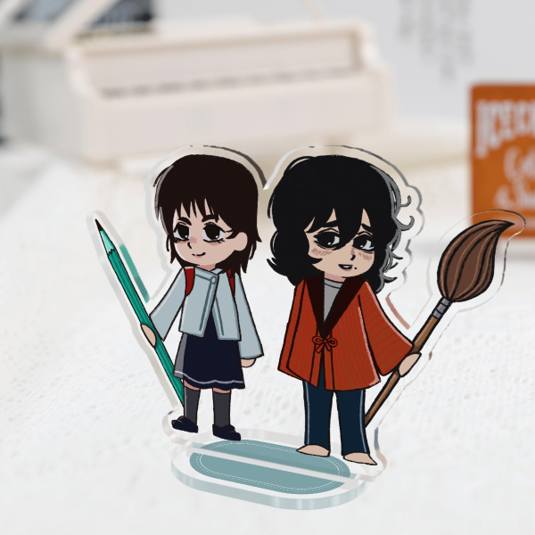 Look Back Fujino & Kyomoto Standee