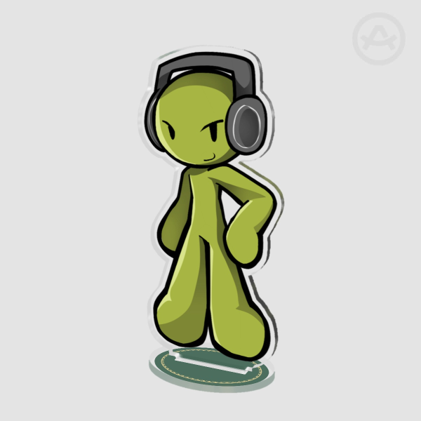 Green Acrylic Standee