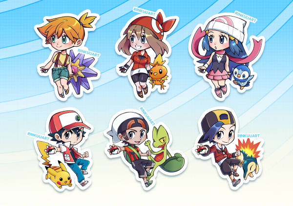 Pokétrainers Sticker Set - 1st collection