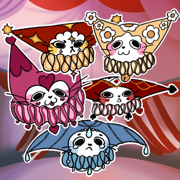 Clown Cat Circus Set 1