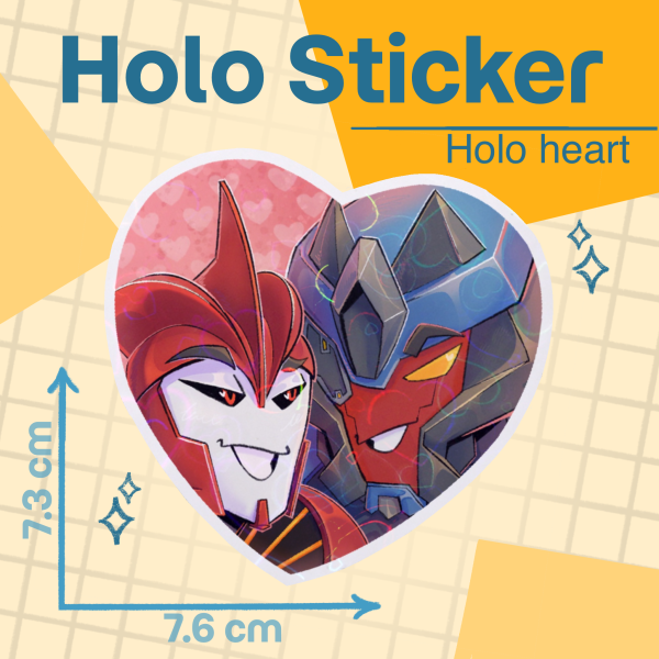 KOBD heart Die Cut Sticker