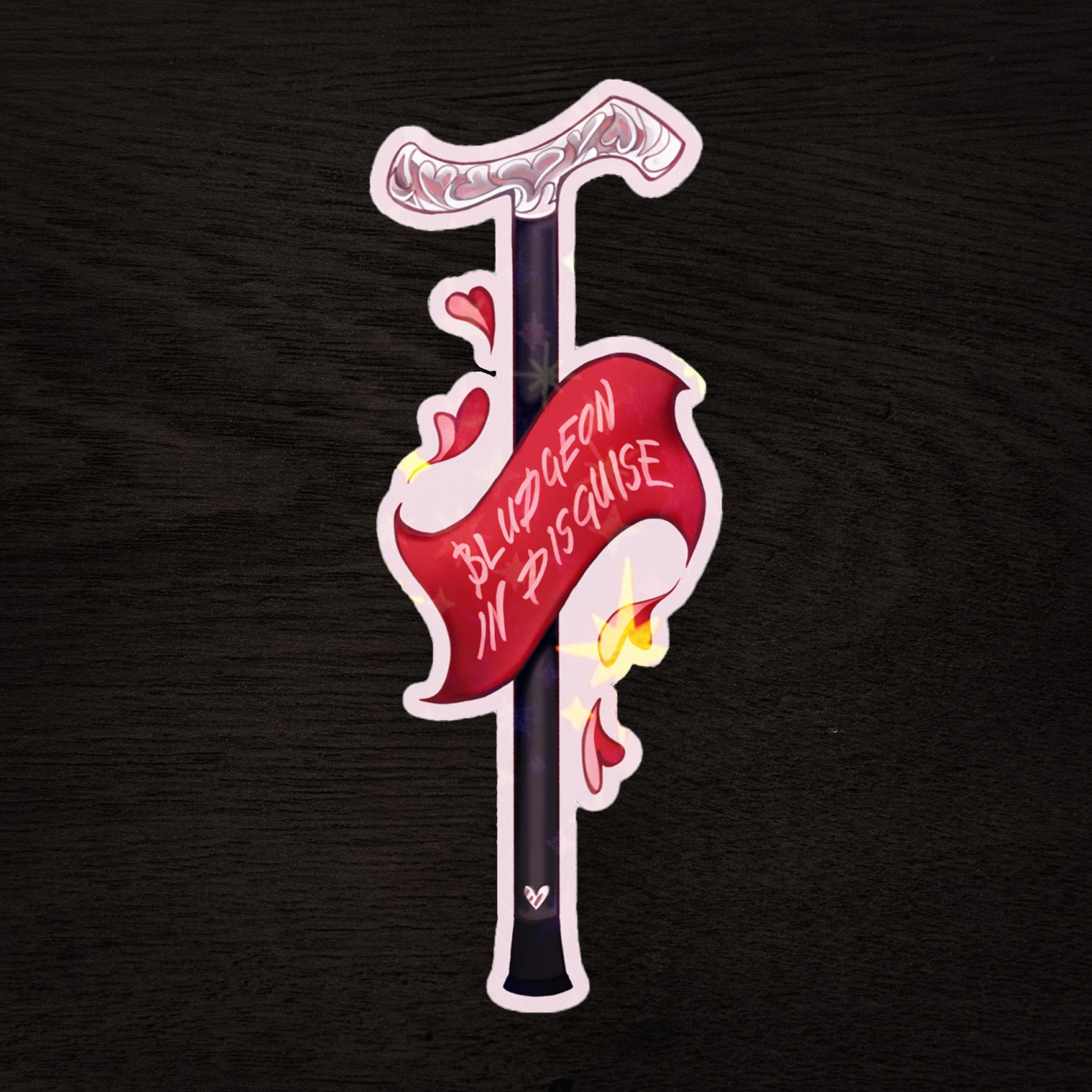Chaos Canes Holographic stickers ✦ Bludgeon